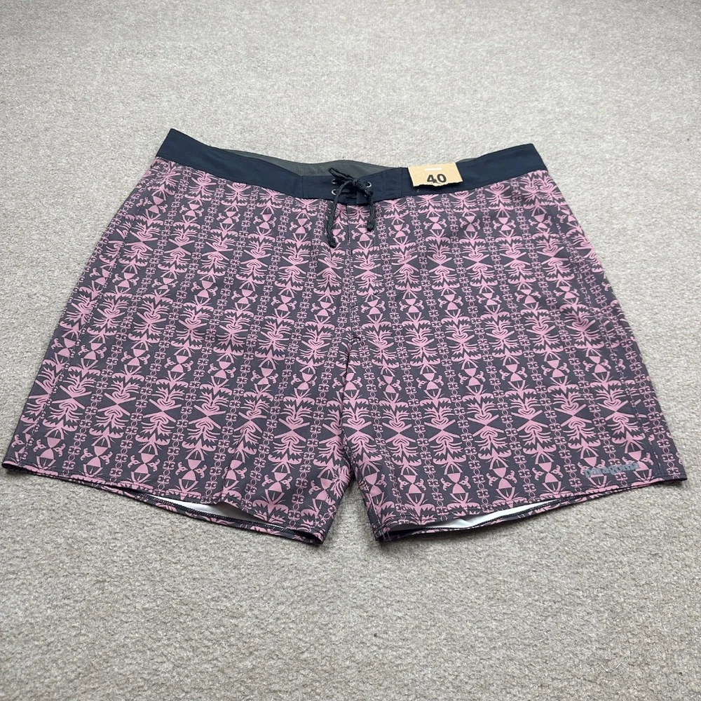 Patagonia Board Shorts Mens Size 40 Multicolor Drawstrings Lightweight